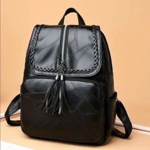 Women’s black Backpack purse